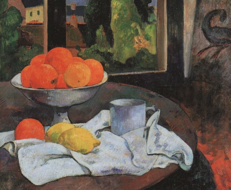 Still-Life with Fruit and Lemons (1880)